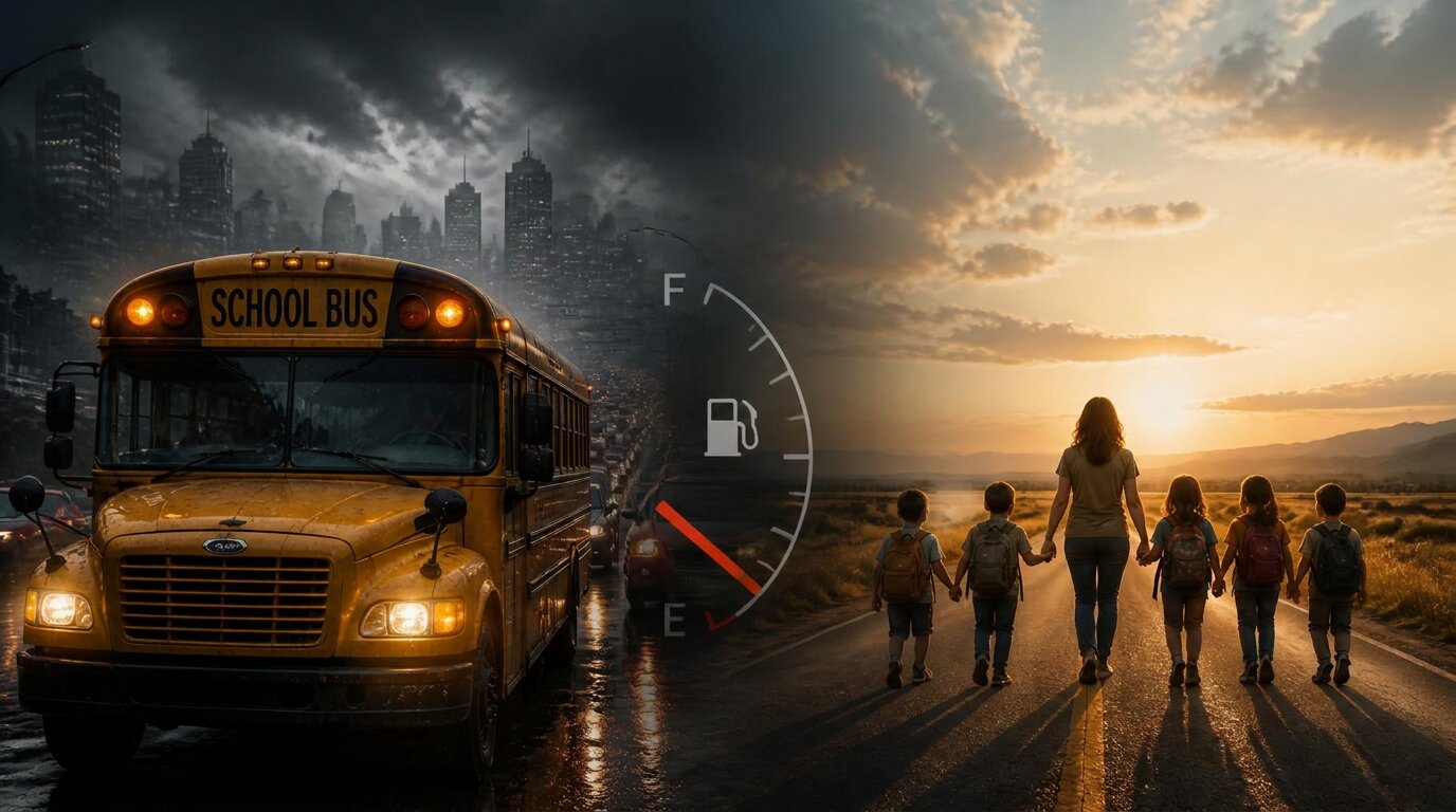 A public school scene.